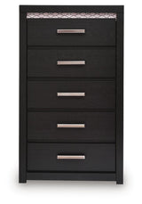 Brizmore Black Chest of Drawers — front view