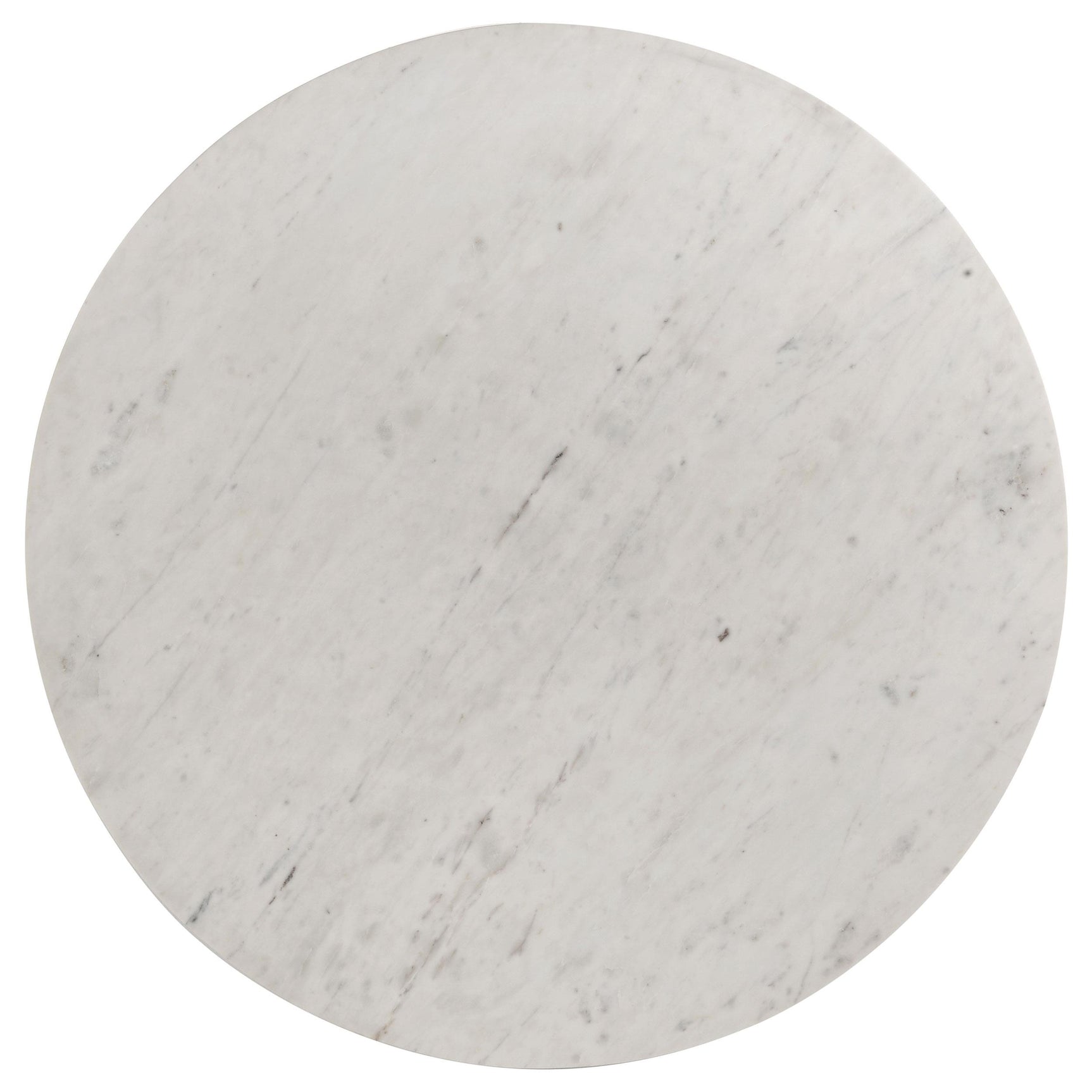 End table with white marble surface and base texture
