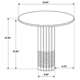Astoria table set in contemporary living room setting