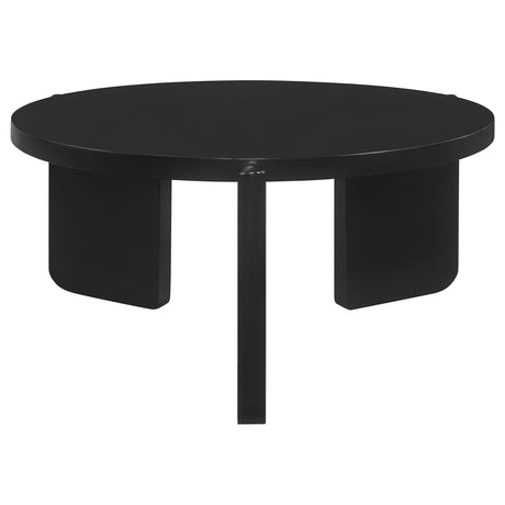 Cordova table leg detail black finish