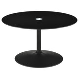 Set arranged in contemporary living room setup