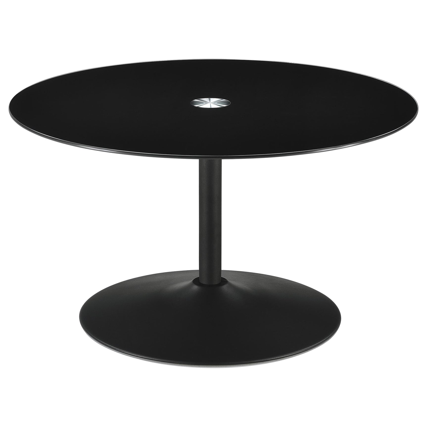 Set arranged in contemporary living room setup