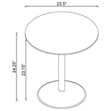 Close-up of black tempered glass table top edge
