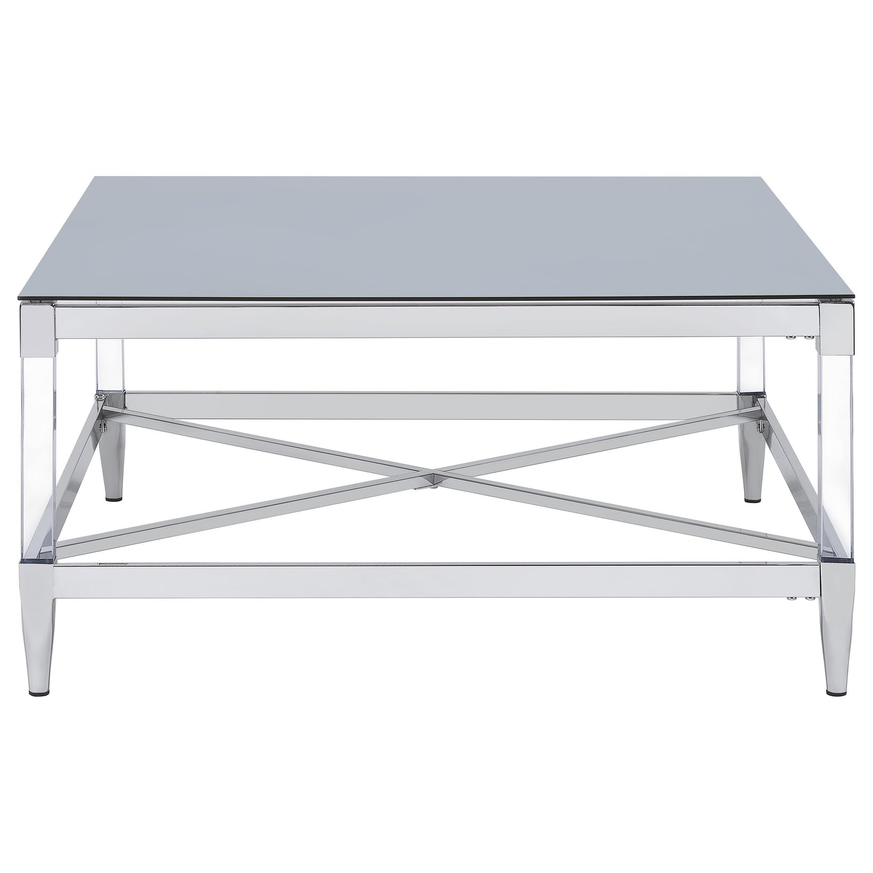 Angle view showing Lindley coffee table and end table