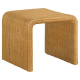 Side angle of Cahya rattan coffee table
