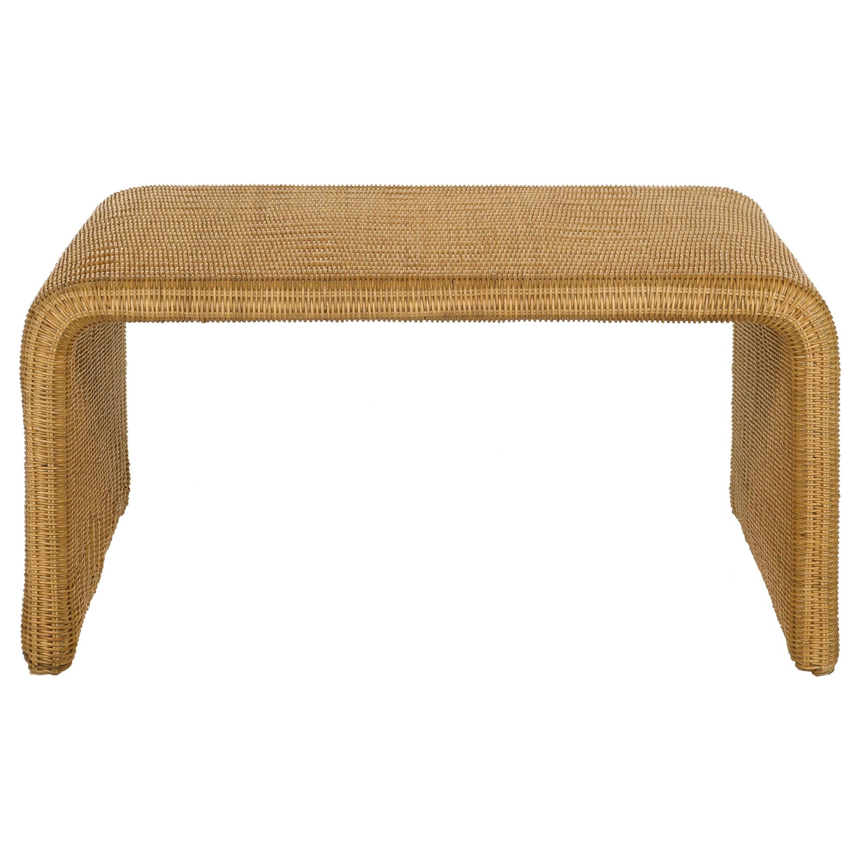Waterfall edge design of table leg