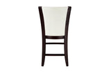 Additional view of espresso round table with glass top