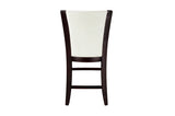 Back view of side chairs showing upholstery