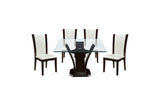 Group view of Daisy Dark Cherry Dining Room Set with 6 chairs