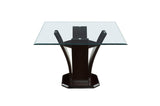 Detail view of Daisy Dark Cherry Dining Room Set table and chair upholstery
