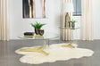 Janessa round coffee table top view