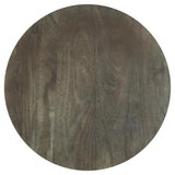 Top view of Kinkaid solid mango wood end table