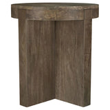 Modern sculptural coffee table legs in brown mango wood