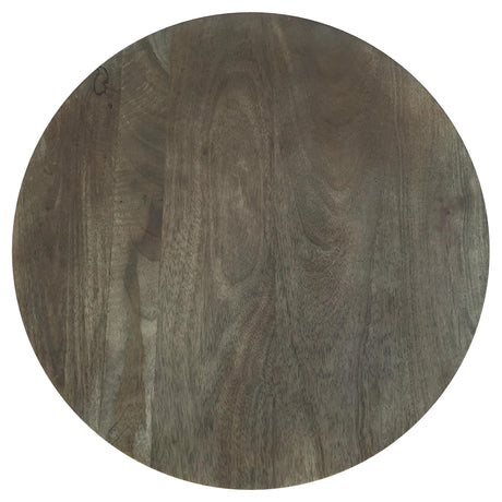 Top view of round coffee table surface