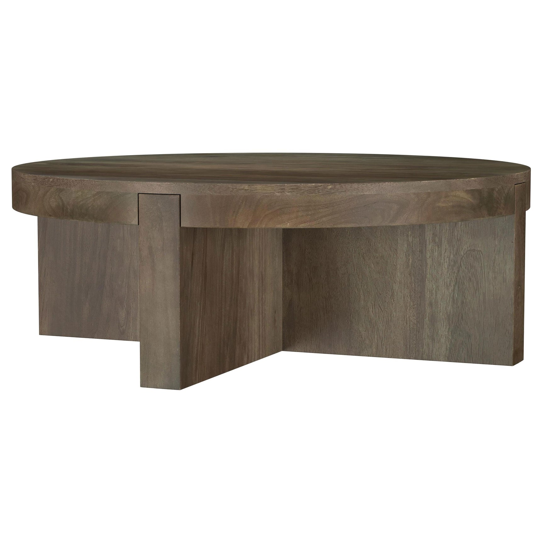 Kinkaid end table solid wood brown finish angled