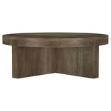 Details of brown finish on solid mango wood