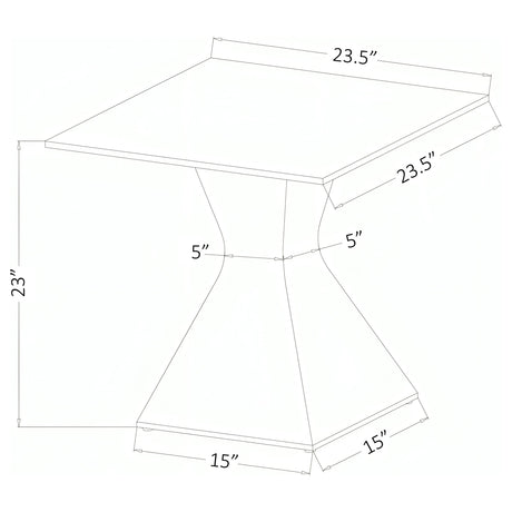 Jenny coffee and end table set in modern living room setting