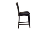 Full set of Daisy Espresso Dining Set with 6 side chairs