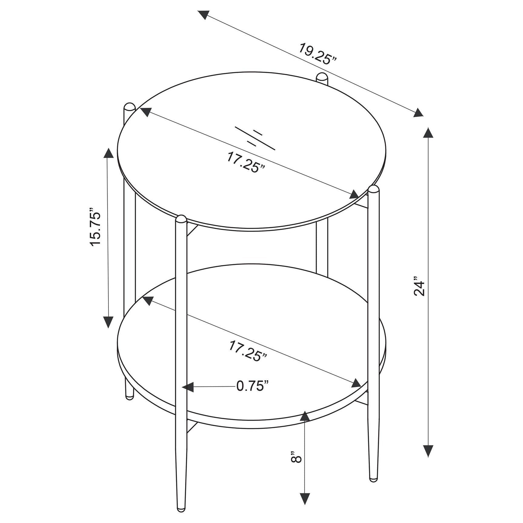 Detail of smoked tempered glass top on coffee table