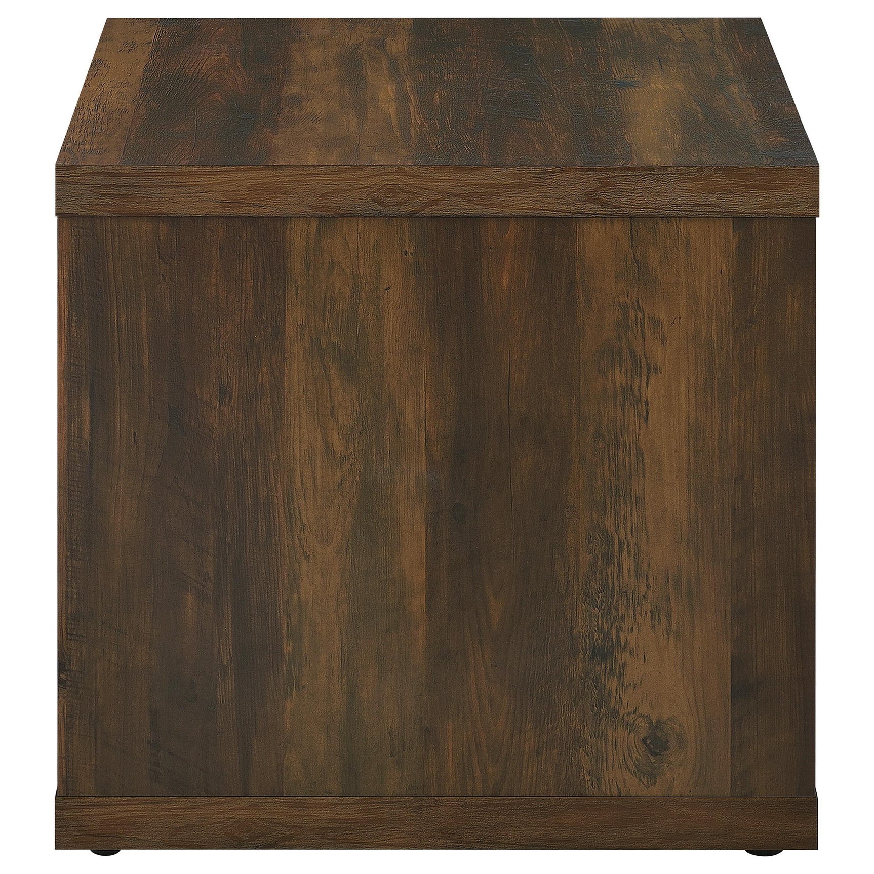 End table lower shelf storage option