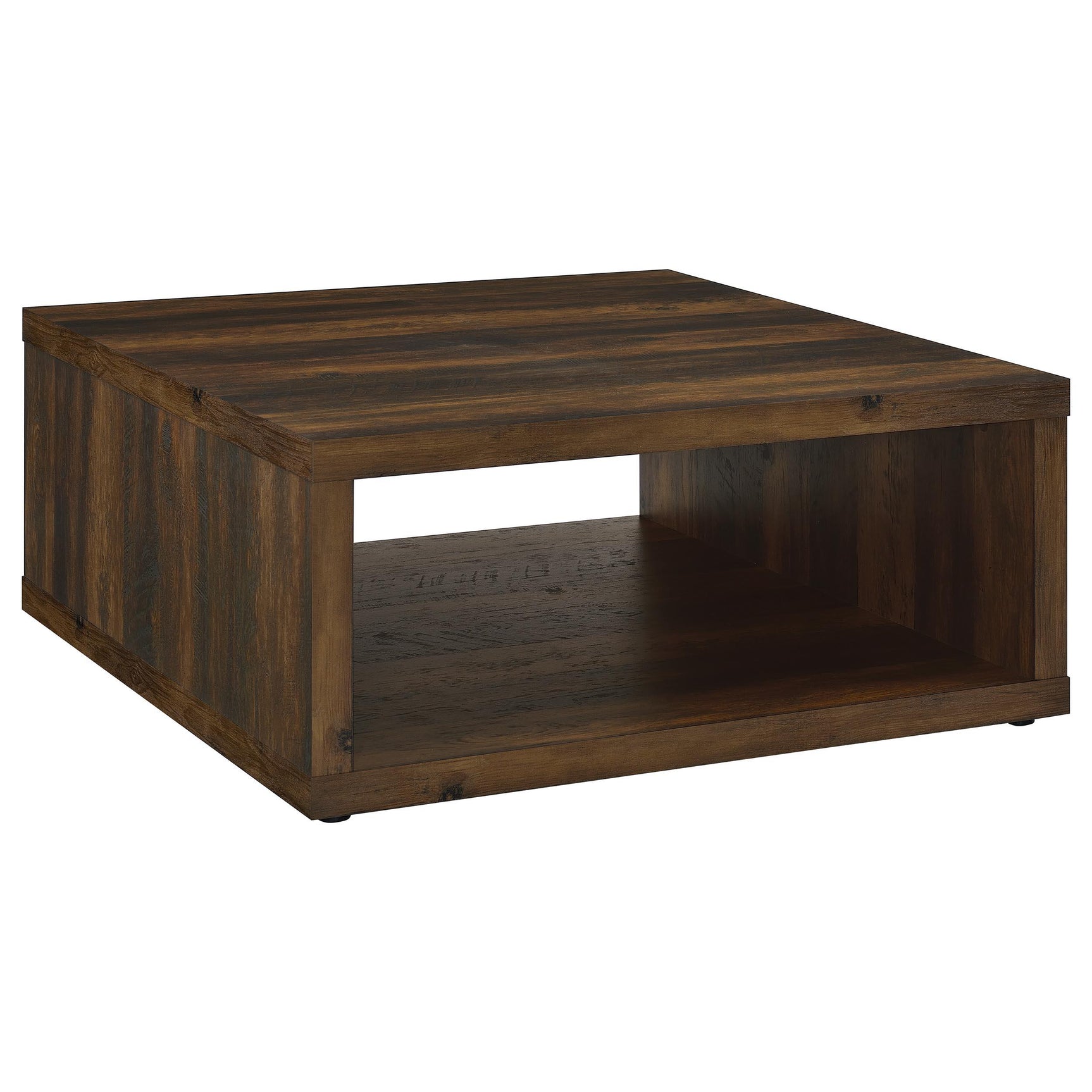 Coffee table from top angle showing surface area