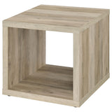 Frisco coffee table corner showing construction and finish