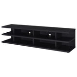 Cartmill TV stand wire management hole detail