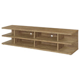 Cartmill TV stand back showing wire management holes
