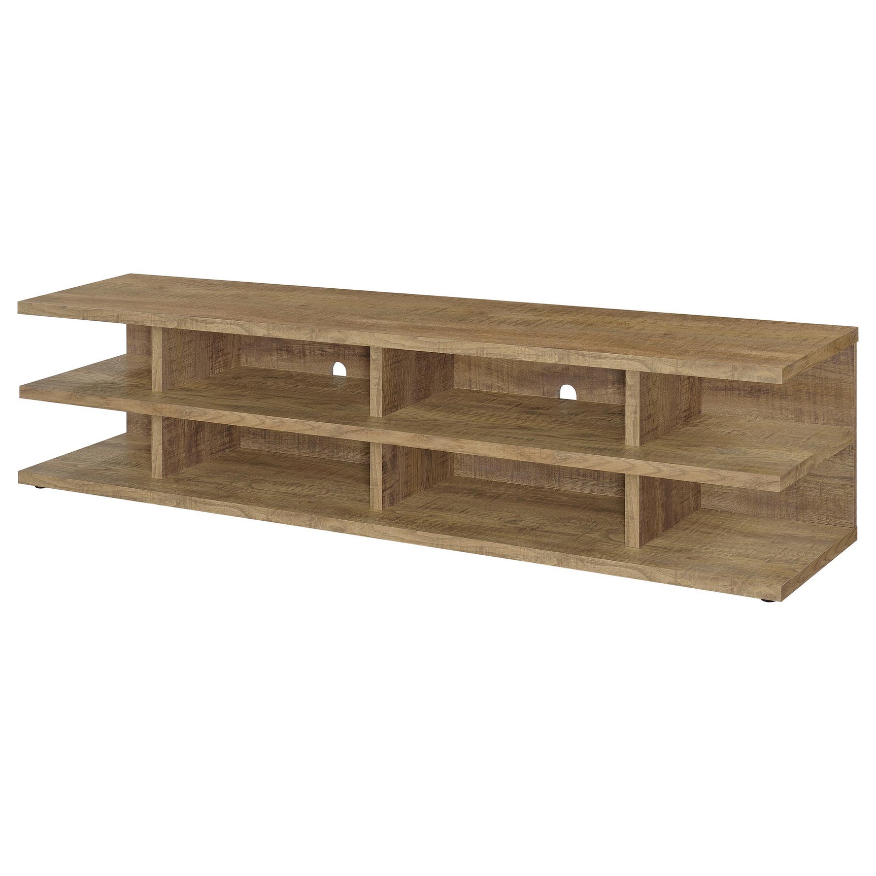 Cartmill TV stand back showing wire management holes