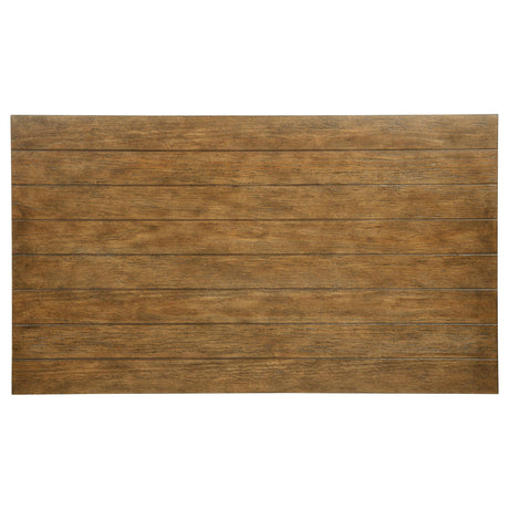 Payne coffee table tabletop surface texture in distressed brown