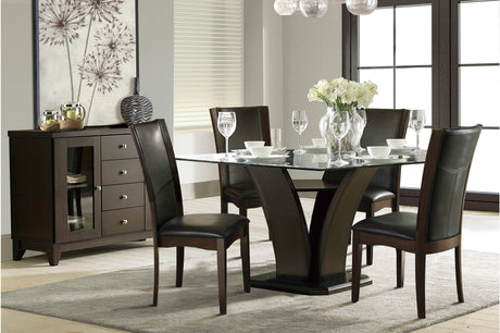 Main view of Daisy Dark Cherry Dining Room Set dining table and chairs