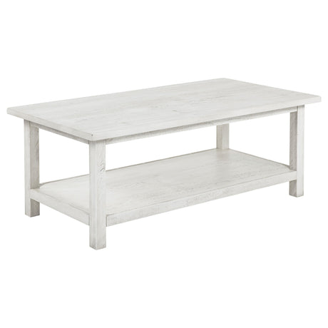 Payne coffee table white finish with décor items