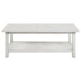 Payne end table drawer open showing storage space