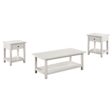 Payne coffee table close-up showing wood grain and rustic finish