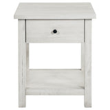 Drawer of Payne end table shown open