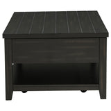 Payne 48-inch Mobile Lift Top Coffee Table in Distressed Java finish