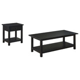 Coffee table surface showing wood grain and rustic finish