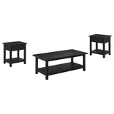 Payne coffee table top and drawer detail