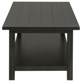 End table side profile with drawer closed
