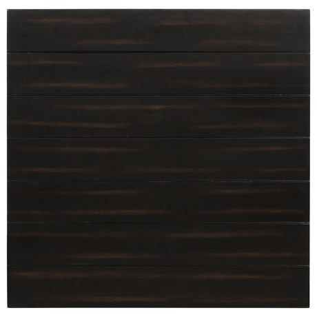 Top view of Distressed Java coffee table