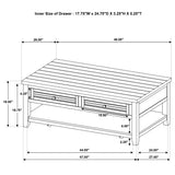 Concord coffee and end table set assembled