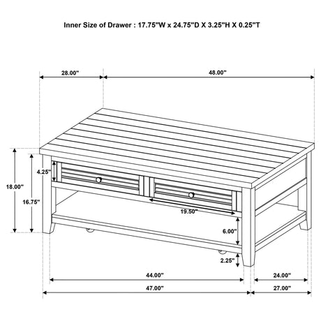 Concord coffee and end table set assembled