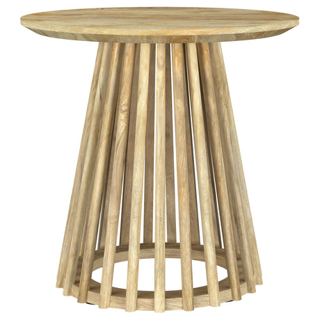 Close-up of mango wood grain on Touhy coffee table