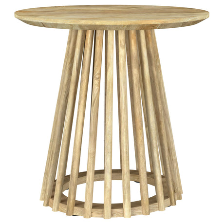 Close-up of mango wood grain on Touhy coffee table