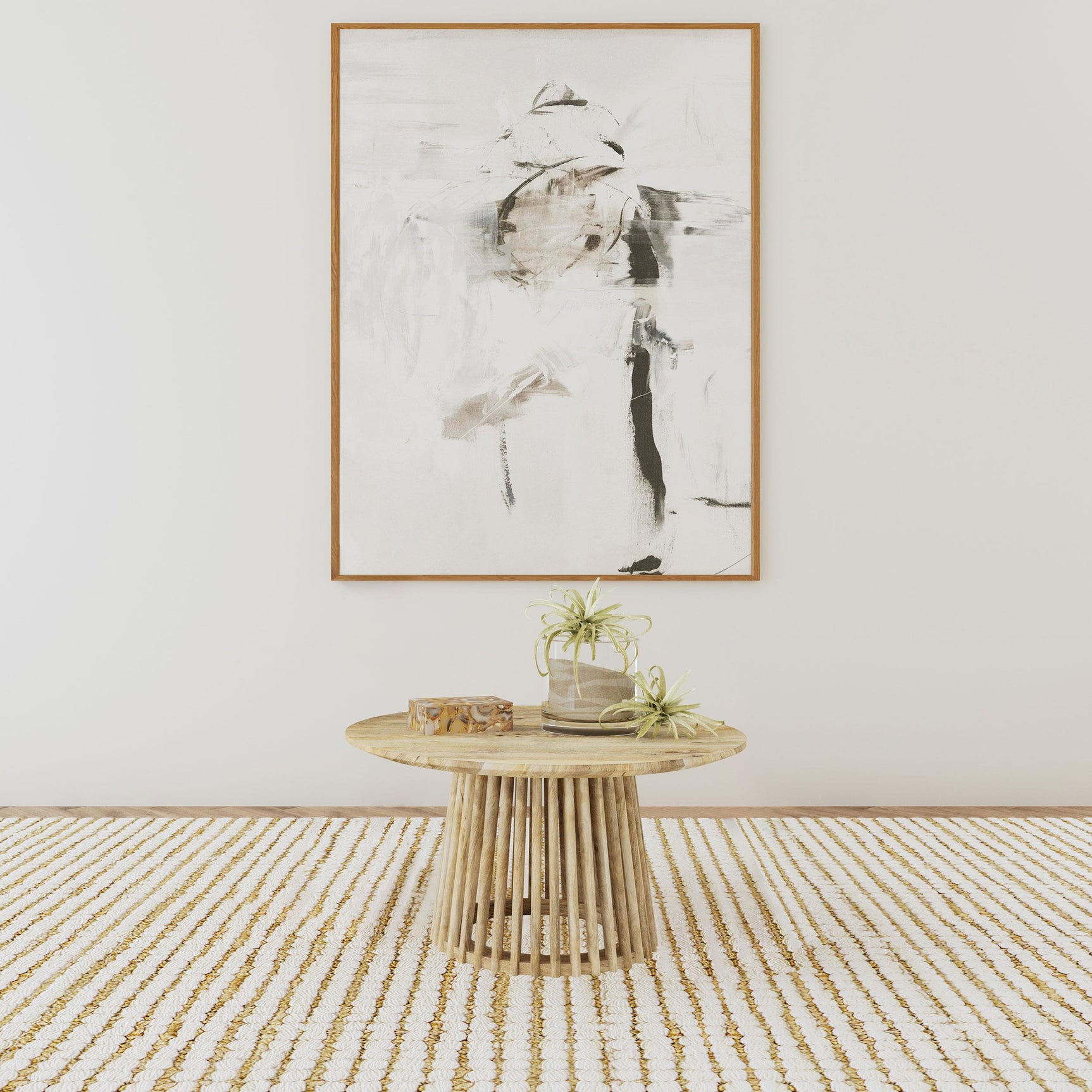 Touhy coffee table natural mango wood side angle
