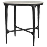 Hermas coffee and end tables positioned in a living room