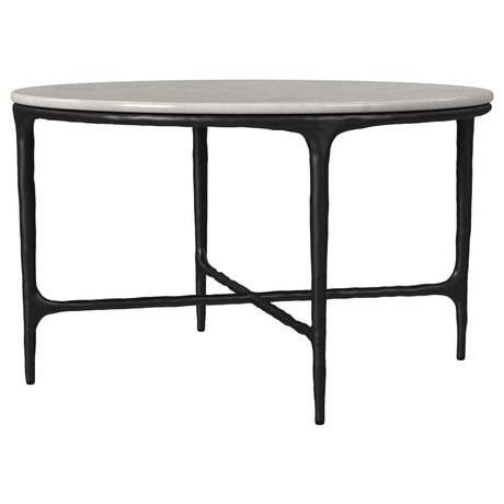 Hermas end table angled view
