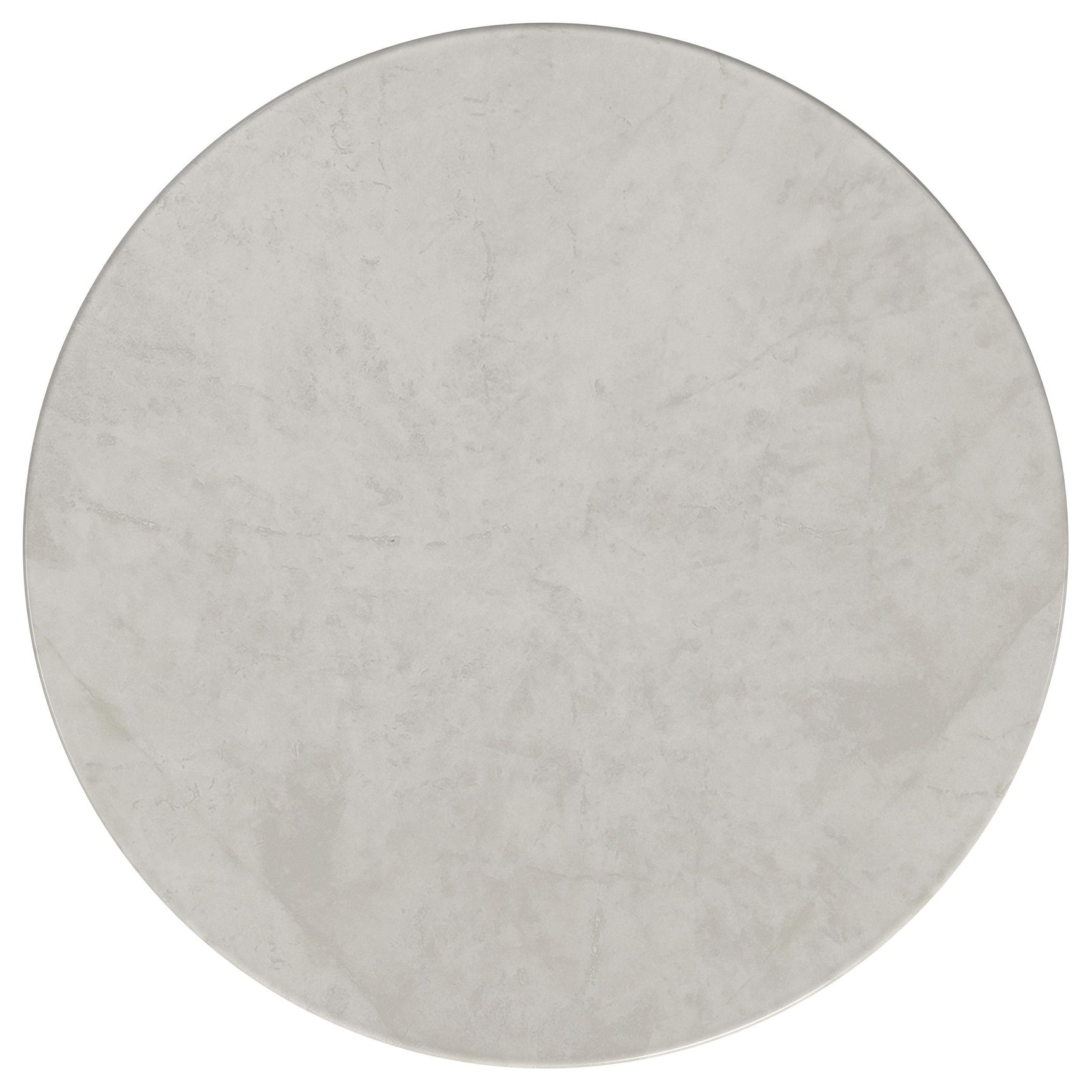 Hermas 2-piece marble table set with white tabletop and metal base