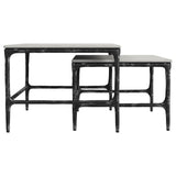 Metal frame leg detail of Ebby tables