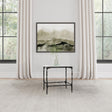 Ebby square end table close-up showing marble surface